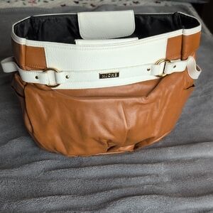 Miche Kaye Tan and White Demi Shell